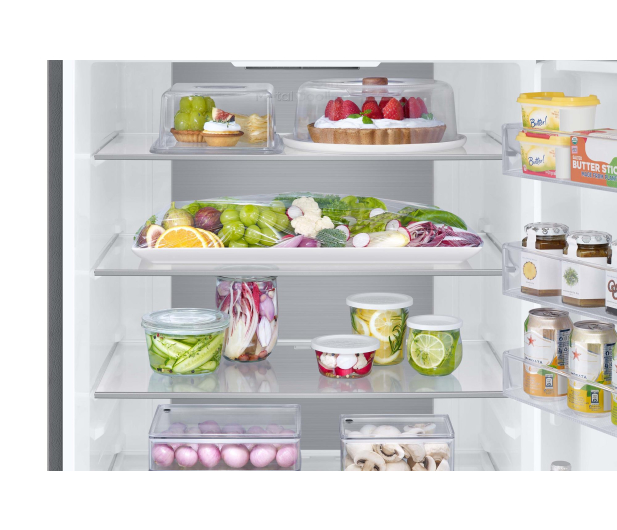 Lodówka Samsung RB53DG703DS9EO Combi MAX 75,9cm No Frost 203cm Szczotkowana Stal Nierdzewna AI 538L - 1306375 - zdjęcie 10